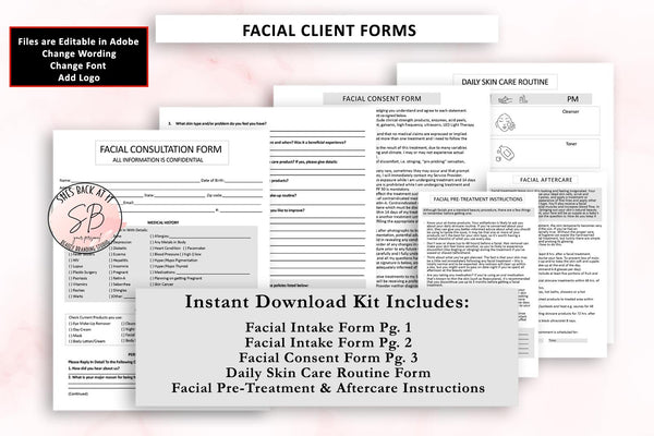 Facial Client Consultation Form