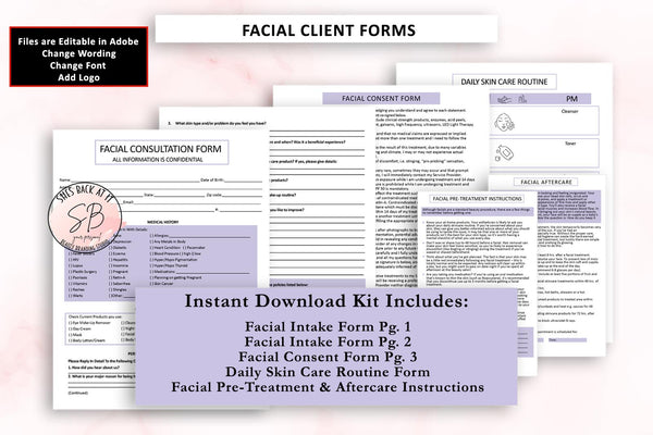 Facial Client Consultation Form