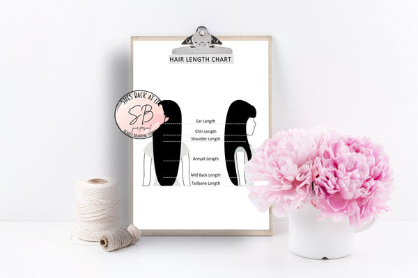 Hair Length Measurement Chart