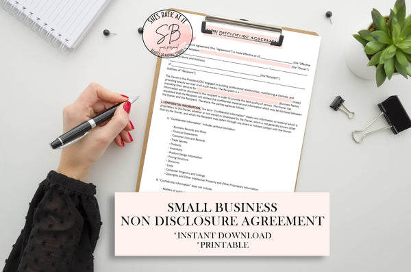 Small Business Non Disclosure Agreement