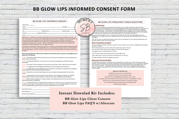 BB Glow Lips Consent Form