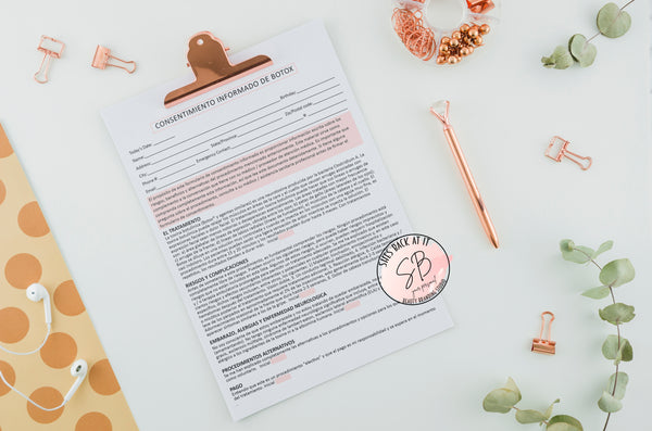 Botox Client Forms Spanish