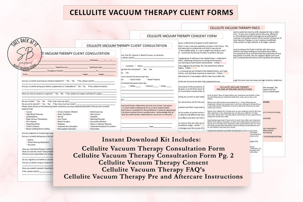 Cellulite Vacuum Therapy Consent Form