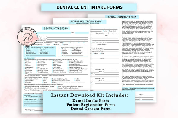 Dental Client Intake Forms