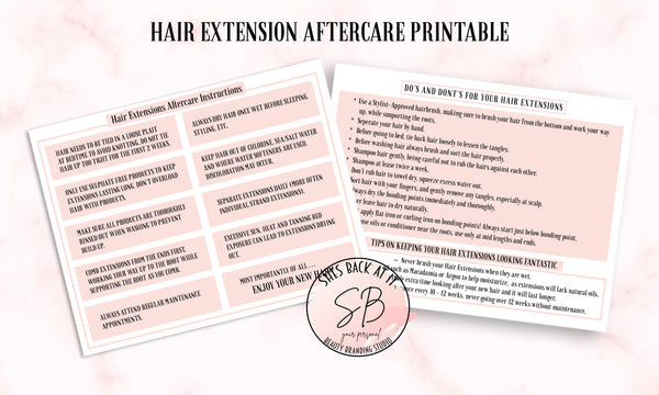 Hair Extensions Aftercare