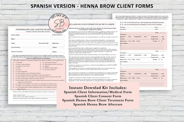 Spanish Henna Brow Consent Form