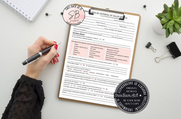 Spanish Medical History Intake Form