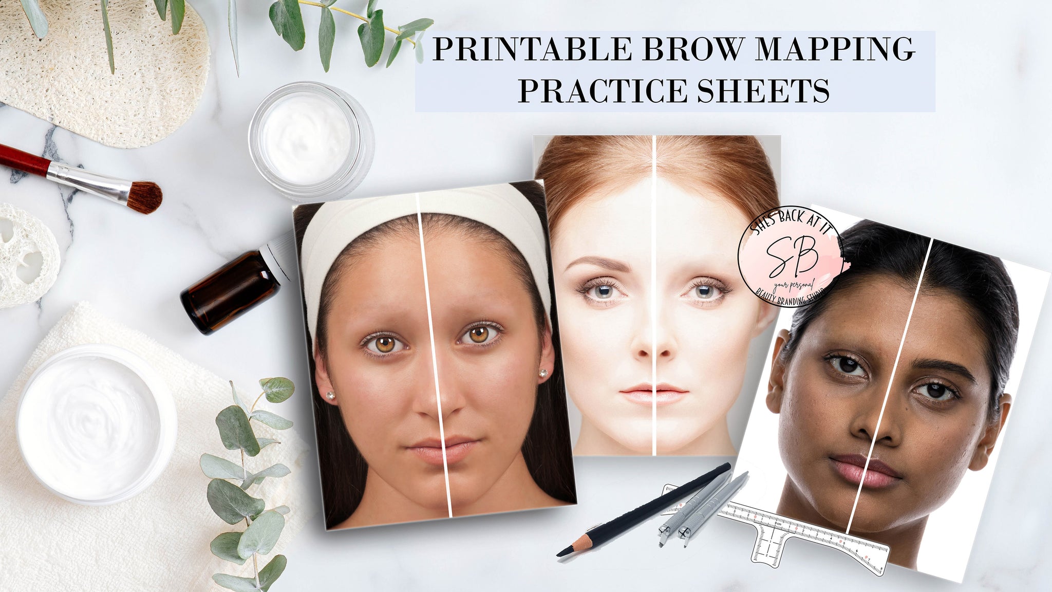 Eyebrow Practice Sheets