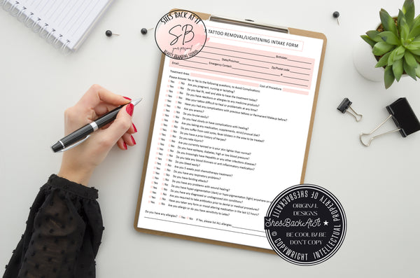 Tattoo Removal Client Forms