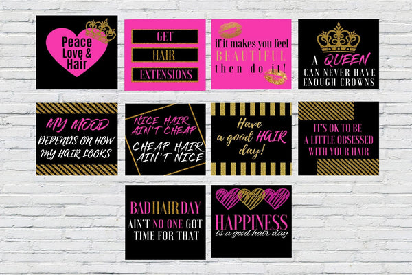 Hair Extension Social Media Templates