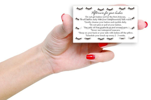Printable Lashes Card