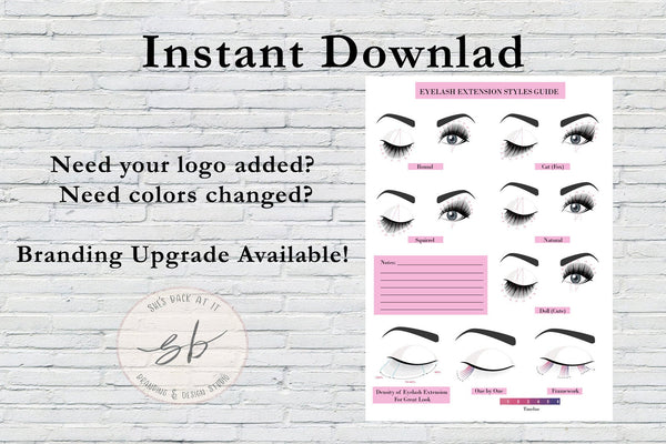 Eyelash Styles Guide with Mapping