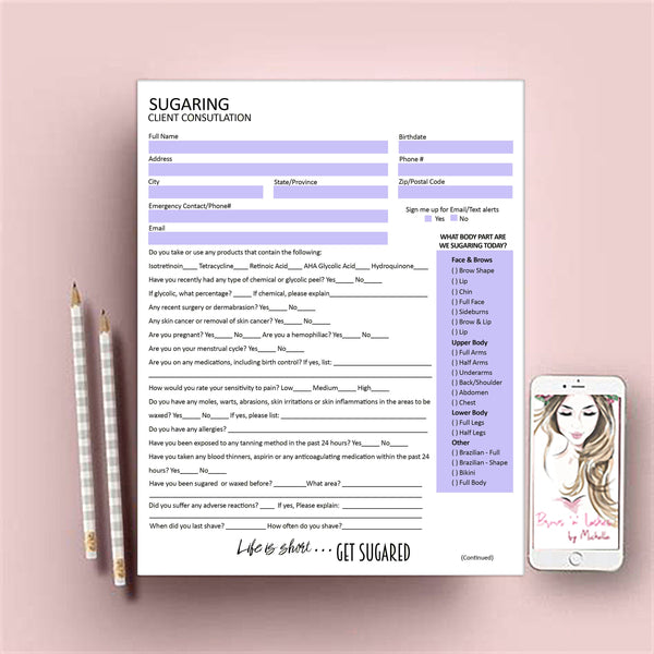 Sugaring Client Consultation