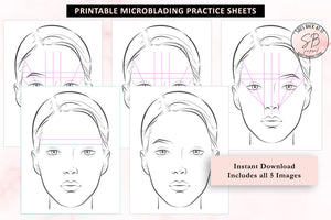 Eyebrow Mapping Practice Sheets
