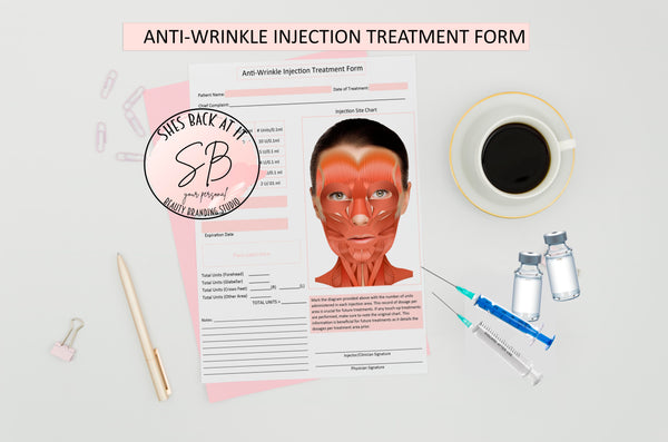 Anti Wrinkle Treatment Chart