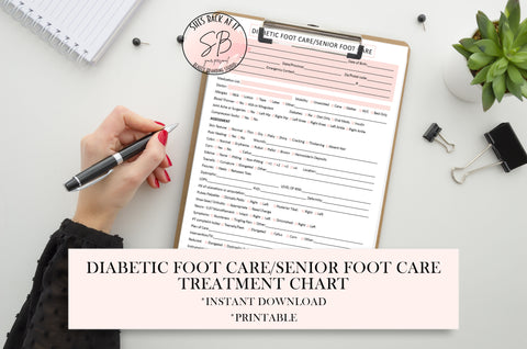Diabetes Footcare Treatment Chart