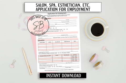 Printable Employment Application 