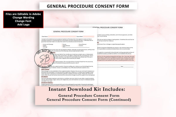 Suture Consent Form