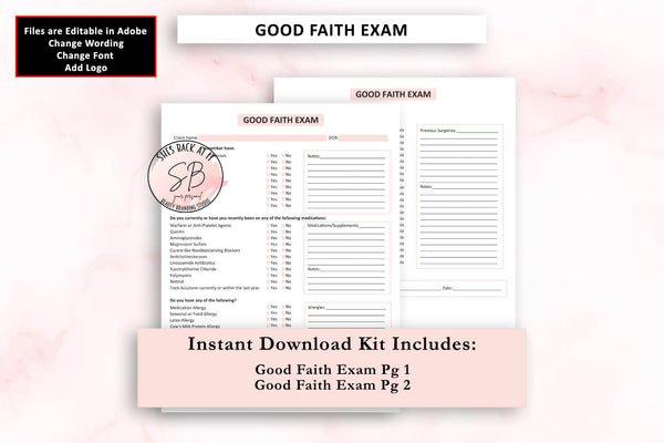 Printable Good Faith Exam