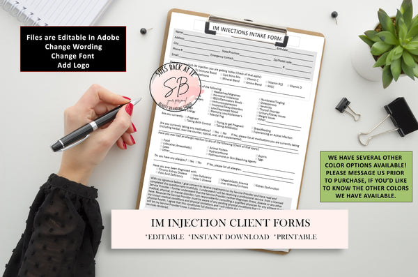 IM Injection Consent Form