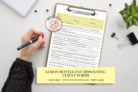 Fat Dissolving Injection Consent Form