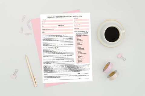Printable Manicure Consent Form Template 