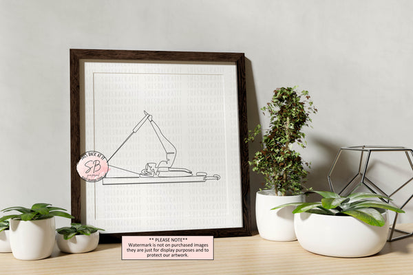 Pilates Printable Wall Art | Set of 6 Posters