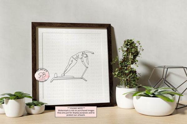 Pilates Printable Wall Art | Set of 6 Posters