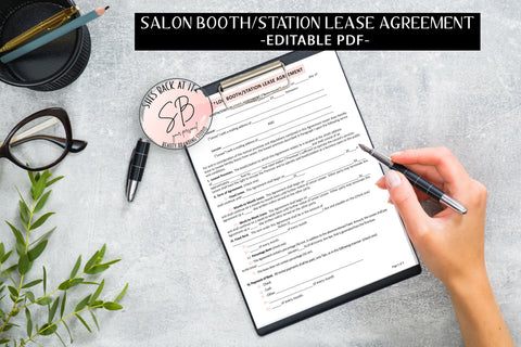 Salon Booth Rental Agreement