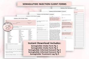 Our Semaglutide Intake Forms gather essential information about your clients' primary wants and needs. as well as gathering important health and medical details. With this information, you can provide your clients with the best service possible.