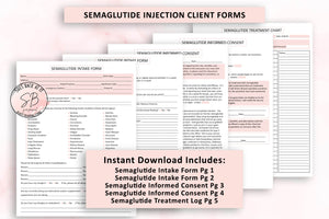 Our Semaglutide Intake Forms gather essential information about your clients' primary wants and needs. as well as gathering important health and medical details. With this information, you can provide your clients with the best service possible.