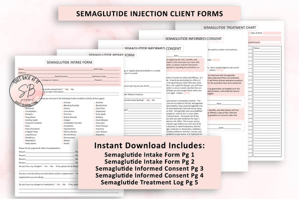 Our Semaglutide Intake Forms gather essential information about your clients' primary wants and needs. as well as gathering important health and medical details. With this information, you can provide your clients with the best service possible.