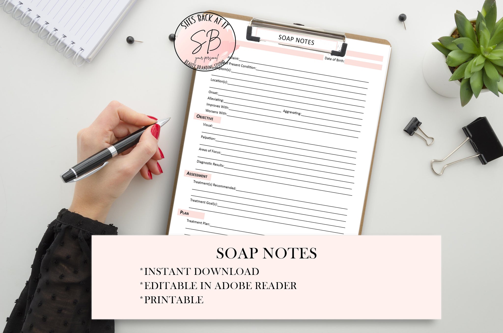 Printable SOAP Notes