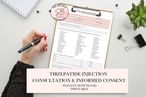 Tirzepatide Injection Intake form printable pdf file