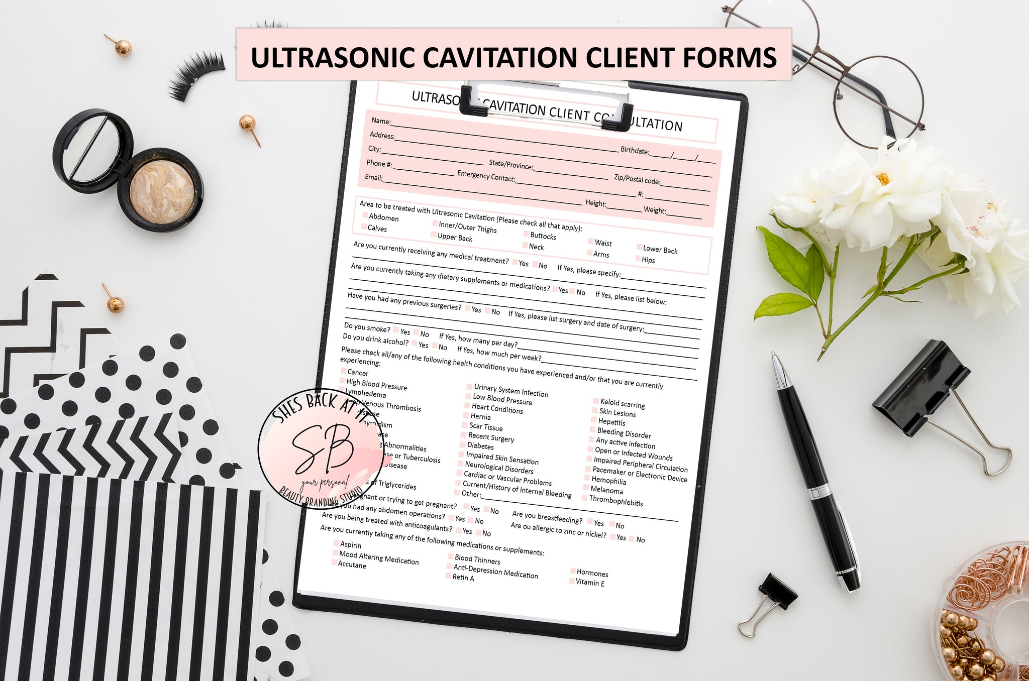 Ultrasonic Cavitation Intake Form