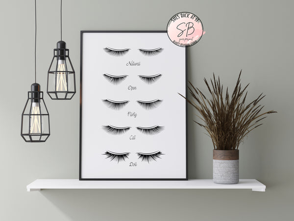 Printable Lash Poster