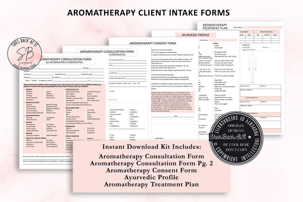 Printable Aromatherapy Client Forms