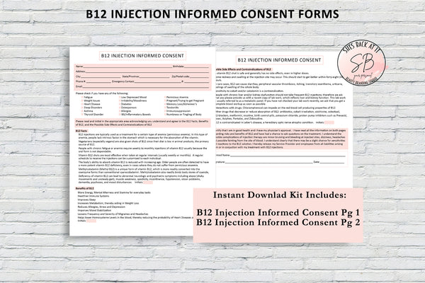 B12 Injection Consent Form