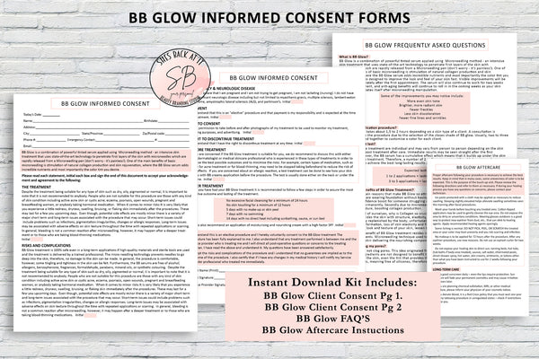 BB Glow Client Consent Forms
