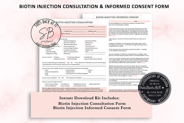 Biotin Injection Consent Form