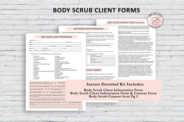 Body Scrub Client Forms