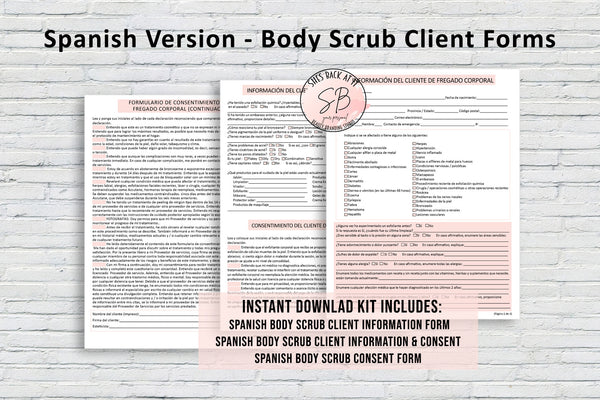 Spanish Body Scrub Consent Form