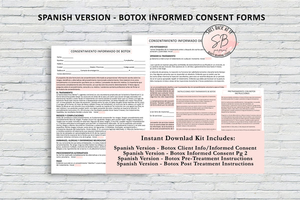 Spanish Botox Client Forms