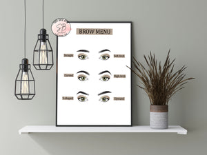 Eyebrow Shapes Print