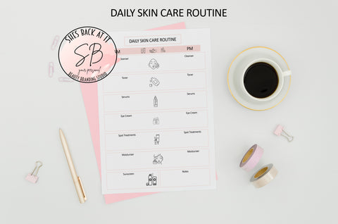Printable Skin Care Routine