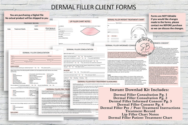 Dermal Filler Client Forms