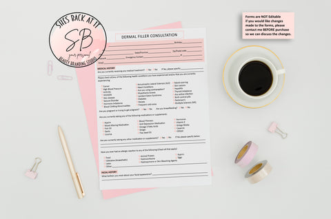 Dermal Filler Client Forms