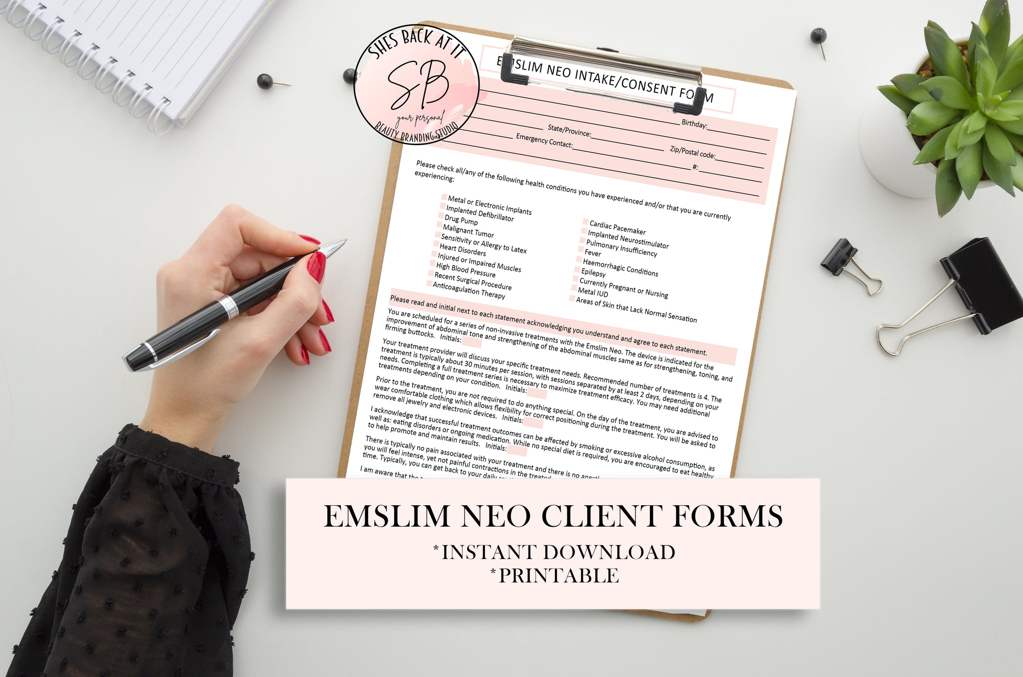 Emslim Intake Form