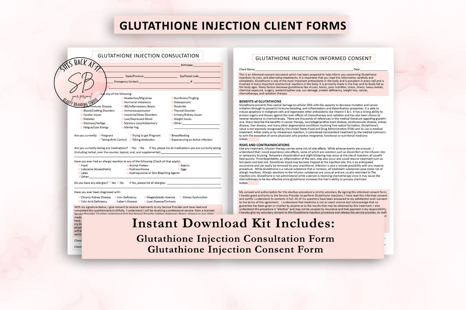 b6 and b12 injections for weight loss Glutathione Injection Consent Form | ShesBackAtIt