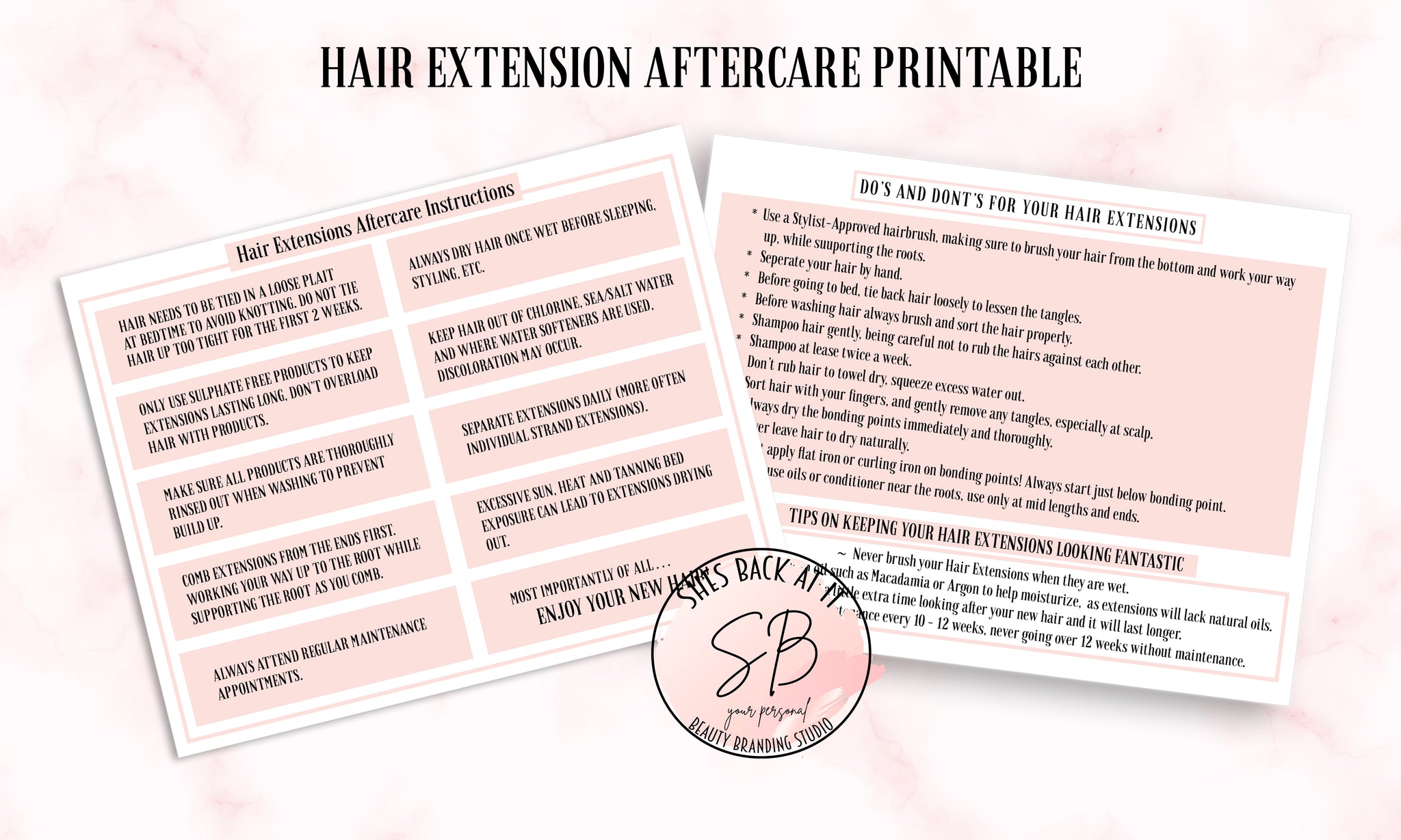Hair Extensions Aftercare